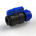 Кран шаровый обжим-вн 25-1/2 ПЭ PN16