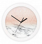 Часы настенные П1-7/7-556 Вега Мрамор с розовым кварцем