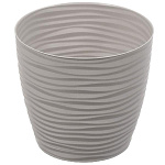 Горшок для цветов 1,7л Дюна 15см серый с поддоном М3068