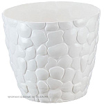 Кашпо Камни 2,6л D180мм белый М3173