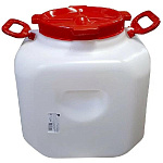 Бочка 30л Дачная квадратная (белая)