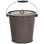 Ведро эмал. 12 л. 2С28 с крышкой б/рис.