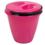 Ведро 10 л Лайт с крышкой в ассортименте