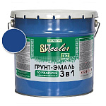 Грунт-эмаль по ржавчине 3 в 1 синяя  ВИТ color/ВИТ колор 10 кг.