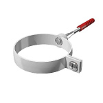 Хомут трубыТехноНИКОЛЬ ПВХ универсальный L=140мм , белый 