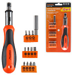 Набор бит/головок с реверсивной отверткой 29пр. STARTUL PROFI