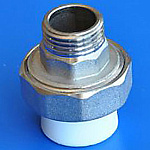 Муфта PPR комб. разъемн. нар.р. 20х1/2" 