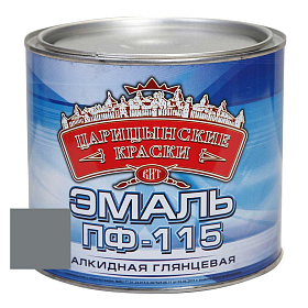 Эмаль серая ПФ 115  1,8 кг.