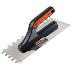 Гладилка DECOR 3К, 580х130мм, нерж., зуб 10х10мм, 0,7мм