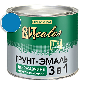 Грунт-эмаль по ржавчине 3 в 1 светло-голубая ВИТ color/ВИТ колор  1,8 кг.
