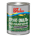 Грунт-эмаль по ржавчине 3 в 1 зеленая ВИТЕКО  0,8 кг.