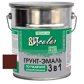 Грунт-эмаль по ржавчине 3 в 1 шоколад  ВИТ color  5 кг.