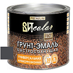 Грунт-эмаль быстросохнущая универсальная  графитовый серый RAL 7024 ВИТ color  1,8 кг.
