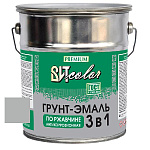 Грунт-эмаль по ржавчине 3 в 1 серая ВИТ color  5 кг.