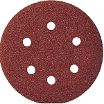 Круг шлифовальный P.I.T. 150 мм, P60, 6 отверстий, на липучке, 5 шт в уп (APLS06-S0060)