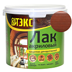 Лак защитно декоративный акриловый каштан ВИТtex/ВИТЭКС 3,3 кг.