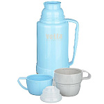 Термос VETTA Туристический 1,0л, стеклянная колба (2 чашки)