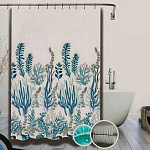 Штора для ванн 180х180 см, полиэстер, Водоросли, T2022-7095