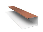 Планка финишная 2м зеленый мох RAL6005