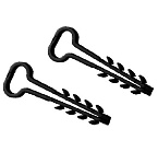 Хомут-дюбель 5-8мм.(100шт) черный для плоского кабеля