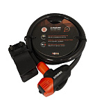 замок Навесной PL-12100- KEY велосипедный тросовый, 3 перф.ключа и крепеж в комплекте 