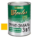 Грунт-эмаль по ржавчине 3 в 1 желтая ВИТ color  0,8 кг.