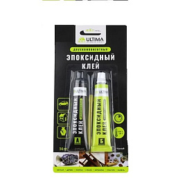 Клей ULTIMA Epoxy эпоксидный черный 7+7гр 