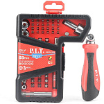 Набор бит и головок с рукоятками P.I.T. ADVANCE HSDR04-0068 (68шт, 2 рукоятки, 2 адаптера, кейс)