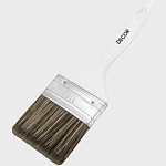 Кисть плоская PROFI для лака 65х15мм, темная синтет. щетина, пласт. ручка 