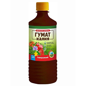 Удобрение ГУМАТ КАЛИЯ универсальное, органическое, концентрированное 1л БиоМастер