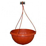 Горшок-кашпо "Джулия" 8л. подвесной корич. 