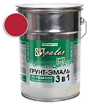 Грунт-эмаль по ржавчине 3 в 1 красная ВИТ color/ВИТ колор  5 кг.