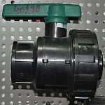 Кран шаровый 1 1/4"-1" г/г ПЭ