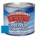 Эмаль голубая ПФ 115  2,6 кг.