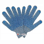 Перчатки х/б с ПВХ покрытием  СУПЕР ЛЮКС серые