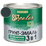 Грунт-эмаль по ржавчине 3 в 1 графитовый серый ВИТ color/ВИТ колор RAL 7024  1,8 кг.