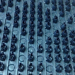 Щетинистое покрытие 0,9х15м (синий металлик ) ромб