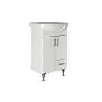 Тумба для ванной Веста-52 с раковиной Альфана--52