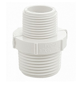 Бочонок переходной 1х3/4" полипропиленовый, из АБС пластика