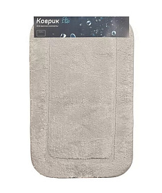 Коврик для ванной, 0.5х0.8 м, ПЭ, сер, Альпака, Y6-1929
