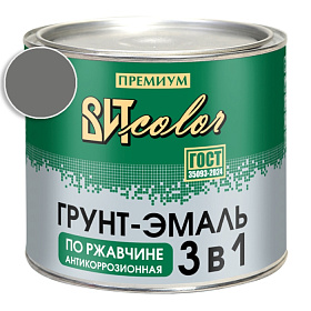 Грунт-эмаль по ржавчине 3 в 1 темно-серая  ВИТ color/ВИТ колор  1,8 кг.