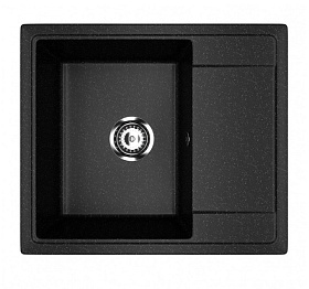 Мойка ML-GMU05 Ультра 575х495х190мм черный камень с крылом