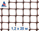 Решетка садовая фасадная 20/20 h 1,2м (20м) яркая Коричневый