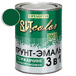 Грунт-эмаль по ржавчине 3 в 1 темно-зеленая ВИТ color/ВИТ колор  0,8 кг.