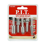 Набор шарошек стальных по дереву, пластику, монтажной пене P.I.T. 5шт, хвостовик 6 мм (APLS13-05PC)