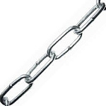 Цепь сварная длиннозвенная, оцинк. 4мм 40м 