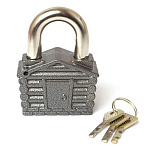 замок Навесной ЧАЗ ВС2-34 "Домик" 3 ключа, запирание ключом