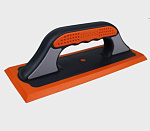 Терка для затирки плитки 260х100мм, мягкая оранж. резина DECOR