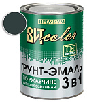 Грунт-эмаль по ржавчине 3 в 1 графитовый серый ВИТ color/ВИТ колор RAL 7024  0,8 кг.