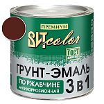 Грунт-эмаль по ржавчине 3 в 1 шоколад  ВИТ color/ВИТ колор  2,6кг.